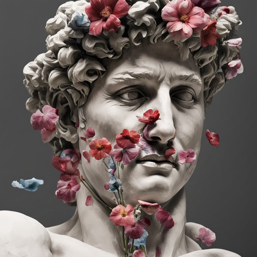 Mix 2d and 3d sculpture art