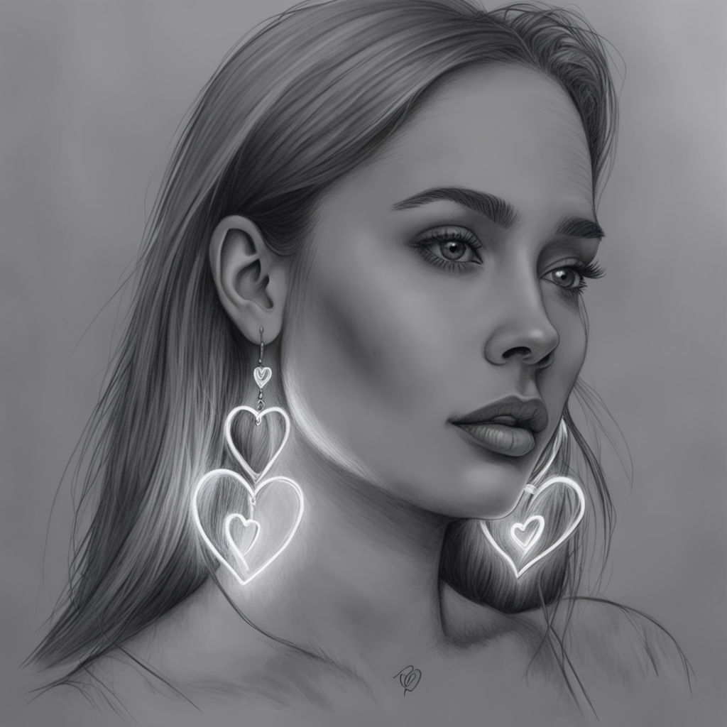 Pencil drawing glow